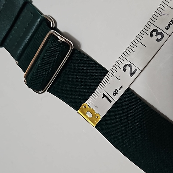 All Star Adult Wide Stretch Adjustable Green Sports Belt #B-48 - Picture 12 of 13